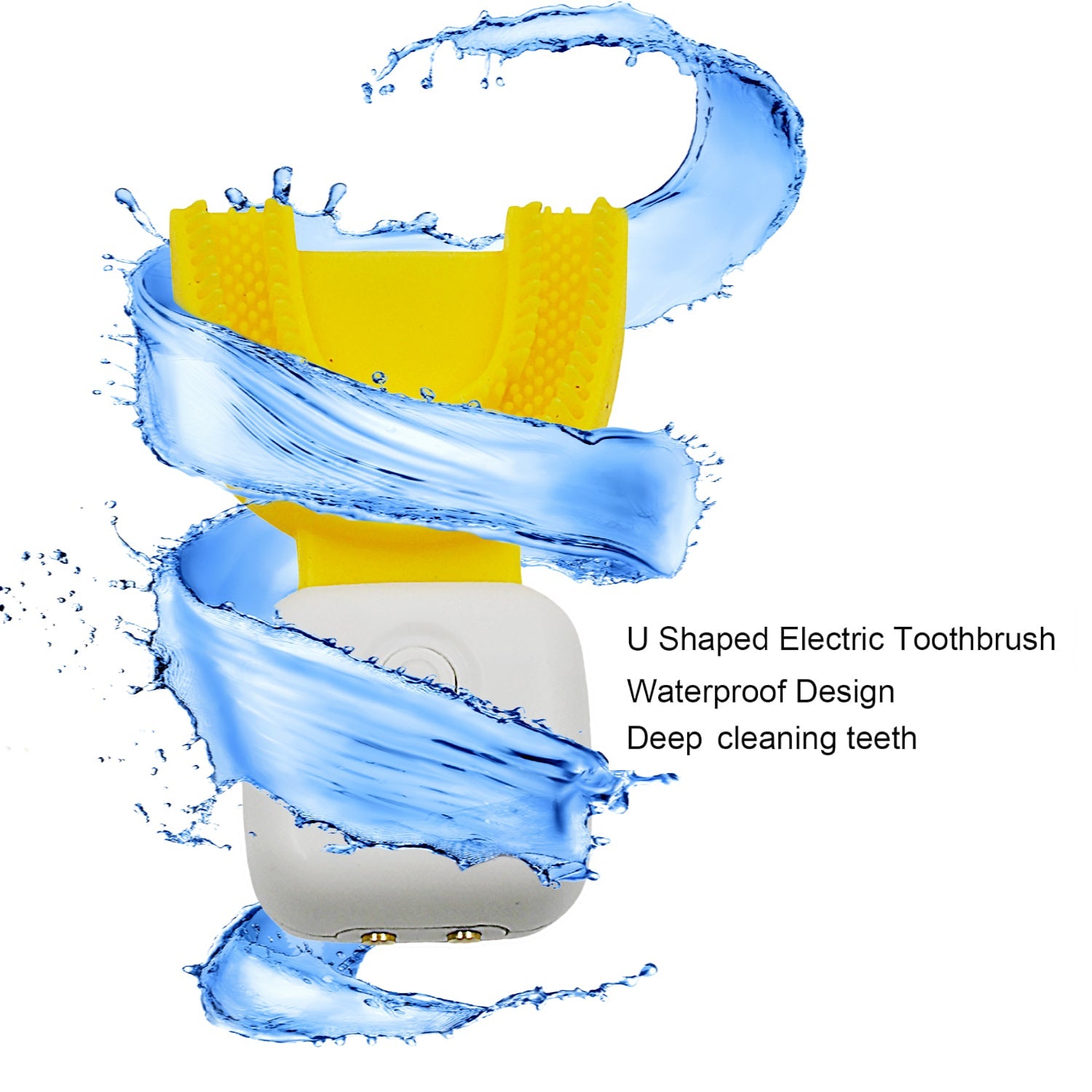 Ultrasonic Electric Toothbrush U Shaped Automatic Toothbrushes for Teeth Whitening Rechargeable, Waterproof Training Toothbrushes for Kids Children's (1 Pc) Ultrasonic Electric Toothbrush U Shaped Automatic Toothbrushes for Teeth Whitening Rechargeable, Waterproof Training Toothbrushes for Kids Children's (1 Pc)